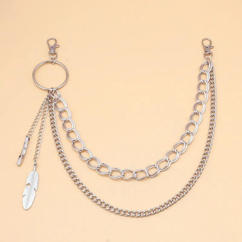 Leaf O Ring Boho Pants Chain