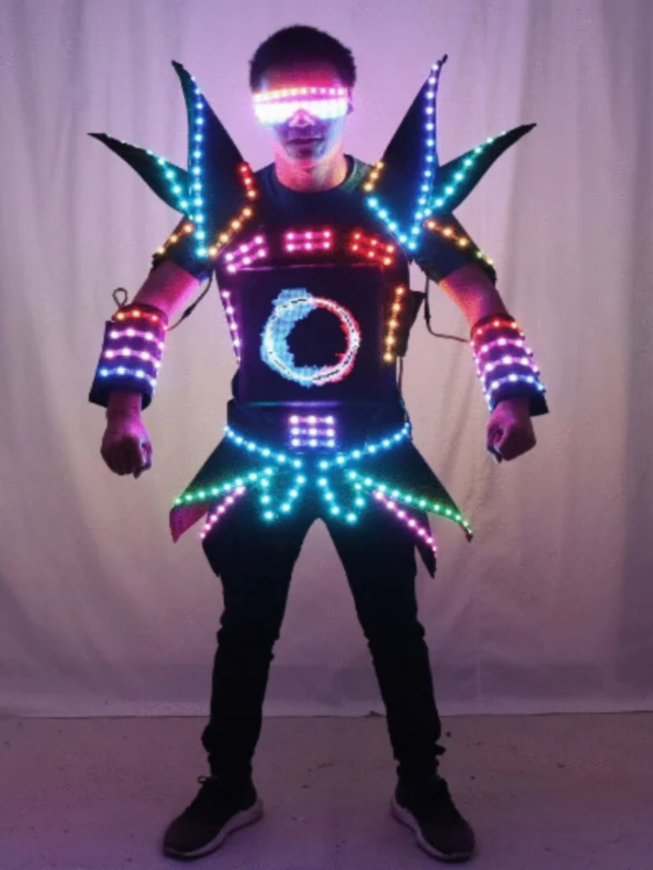 Men Led Light Costume