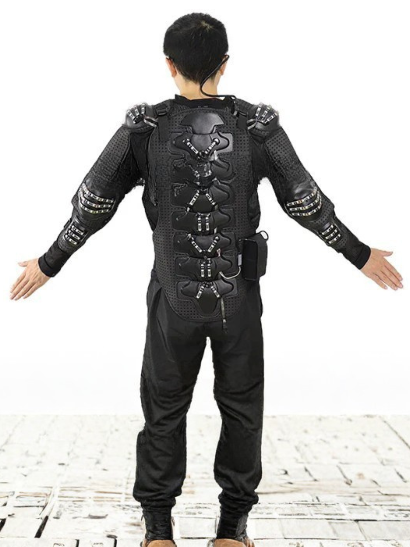 Men Led Light Motorcycle Costume