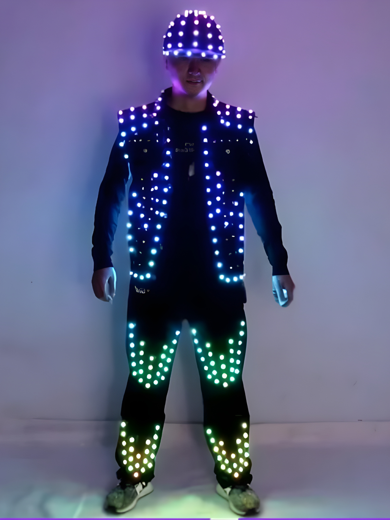 Men Led Light Costume