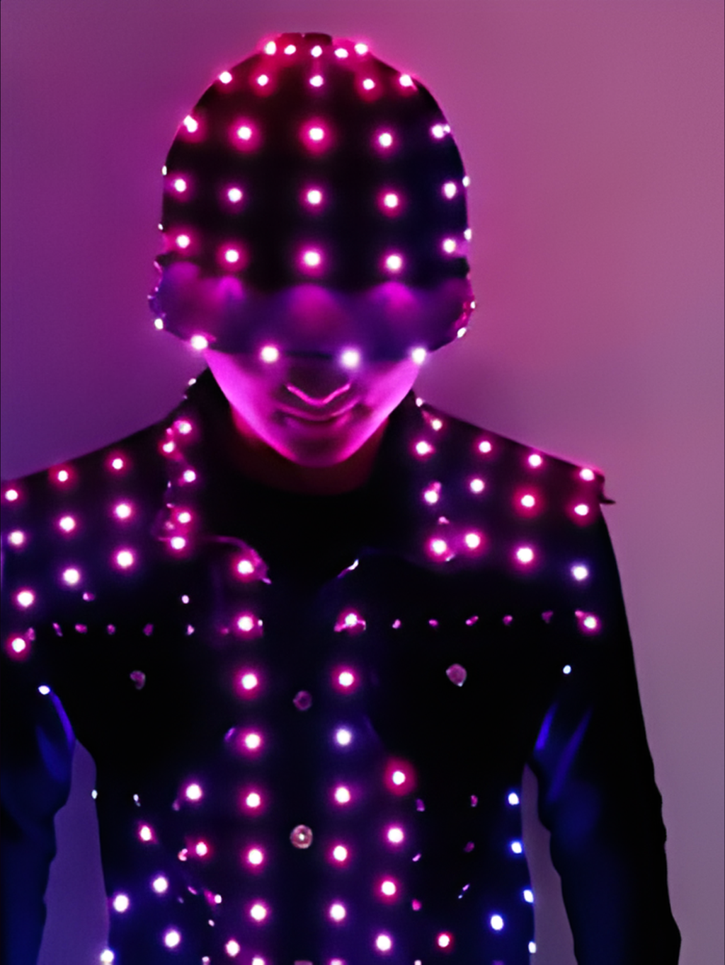 Men Led Light Costume