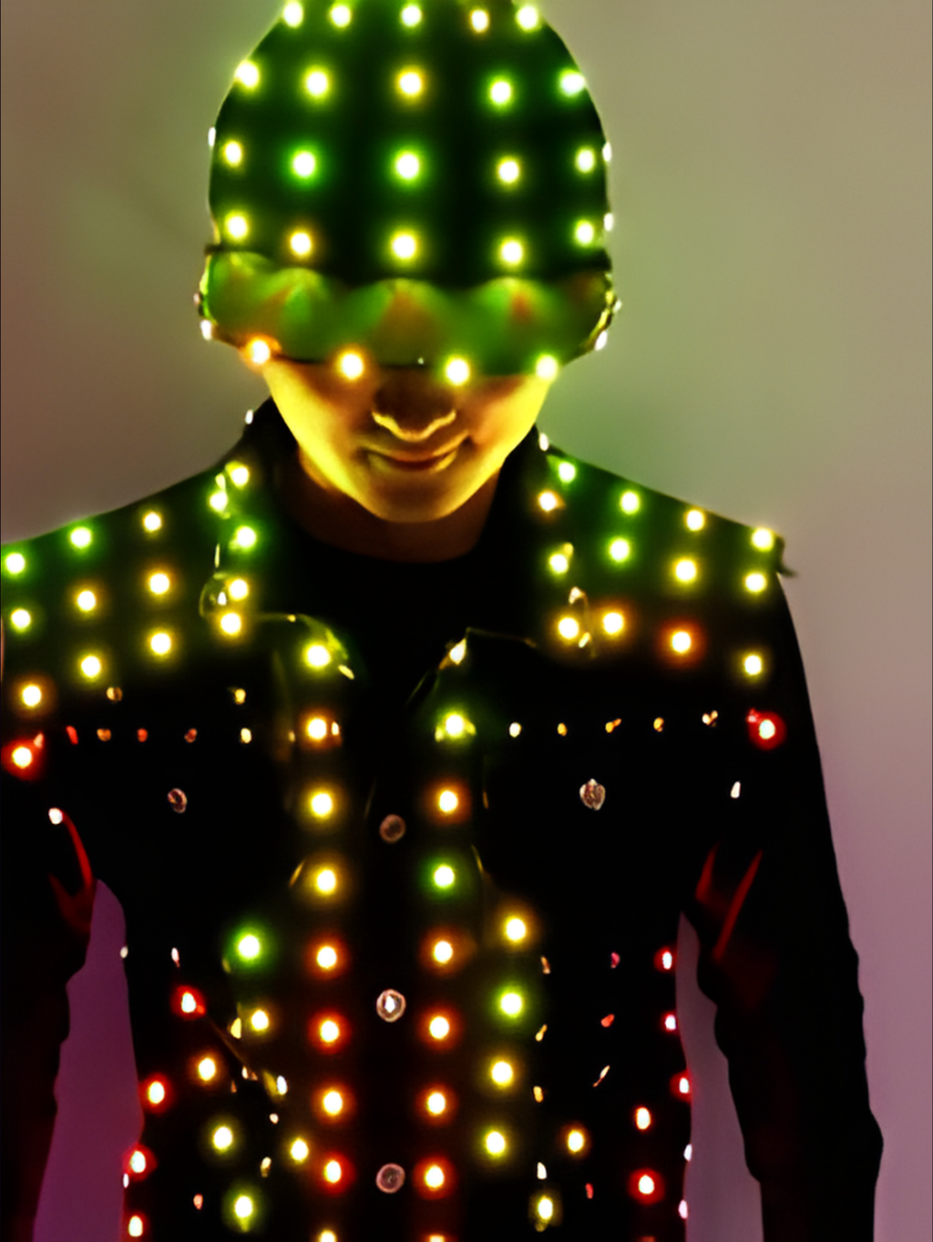 Men Led Light Costume