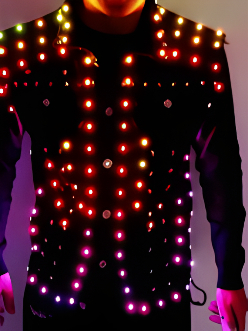 Men Led Light Costume