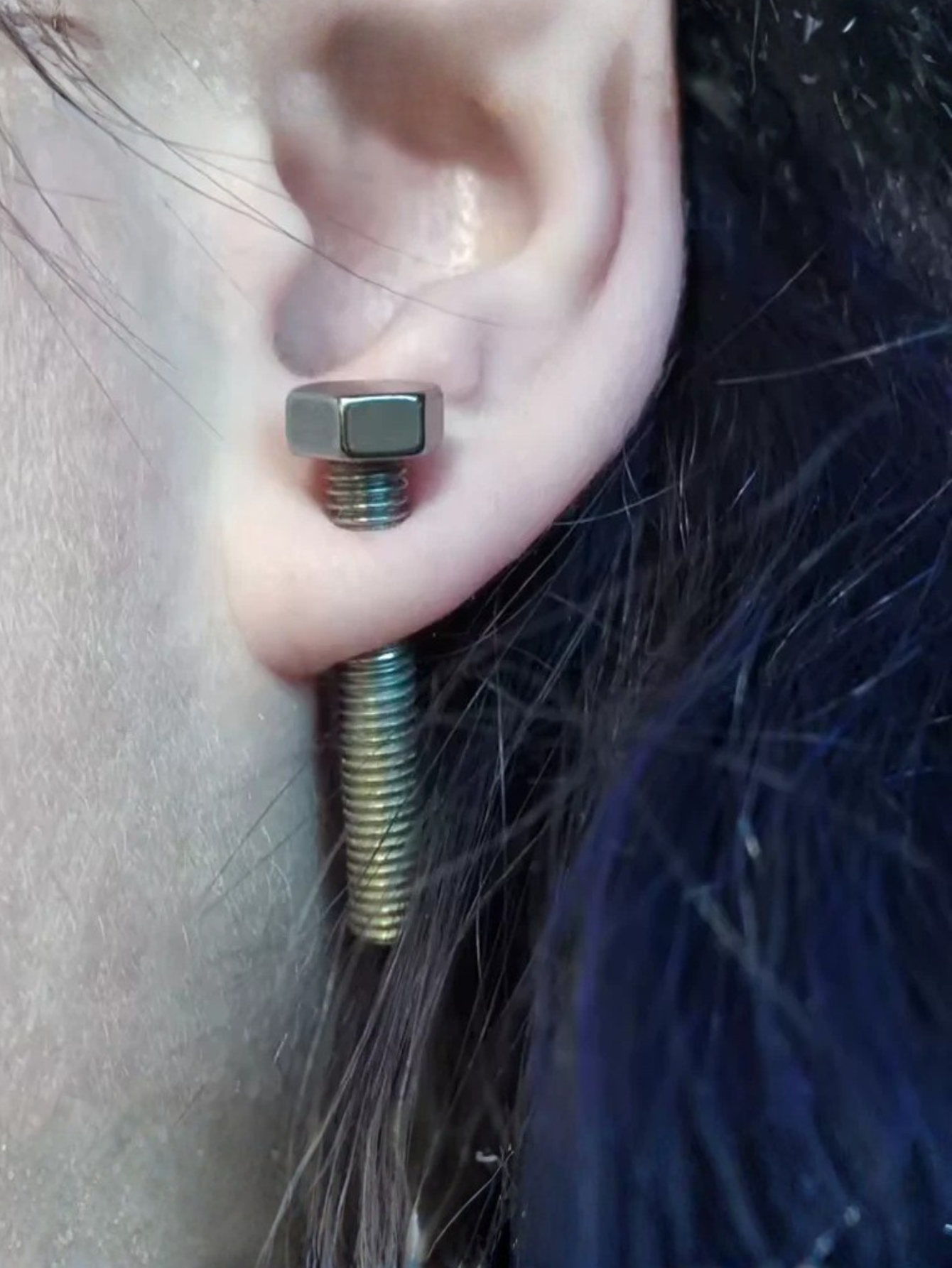 Bolt Screw Earrings
