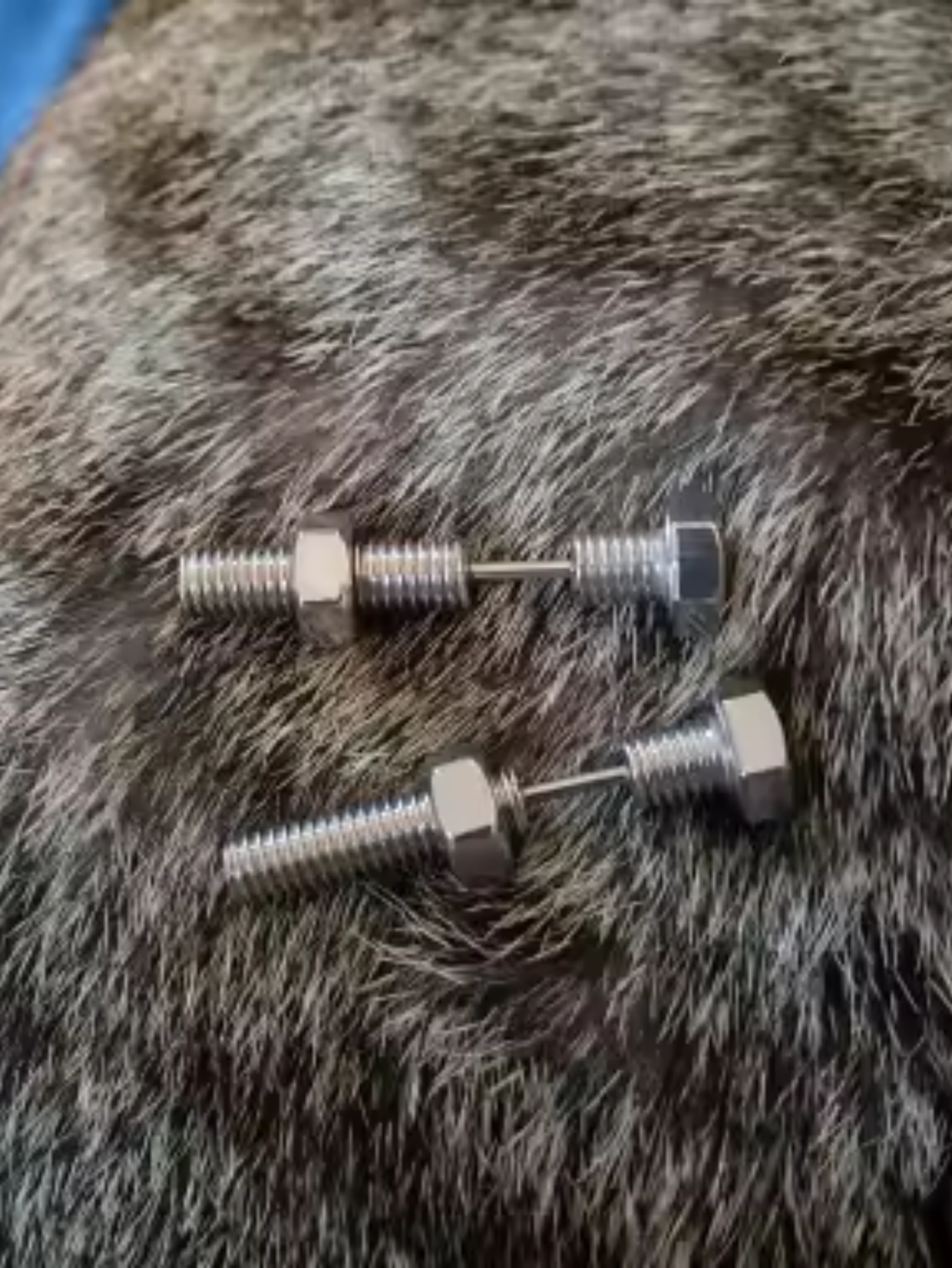 Bolt Screw Earrings