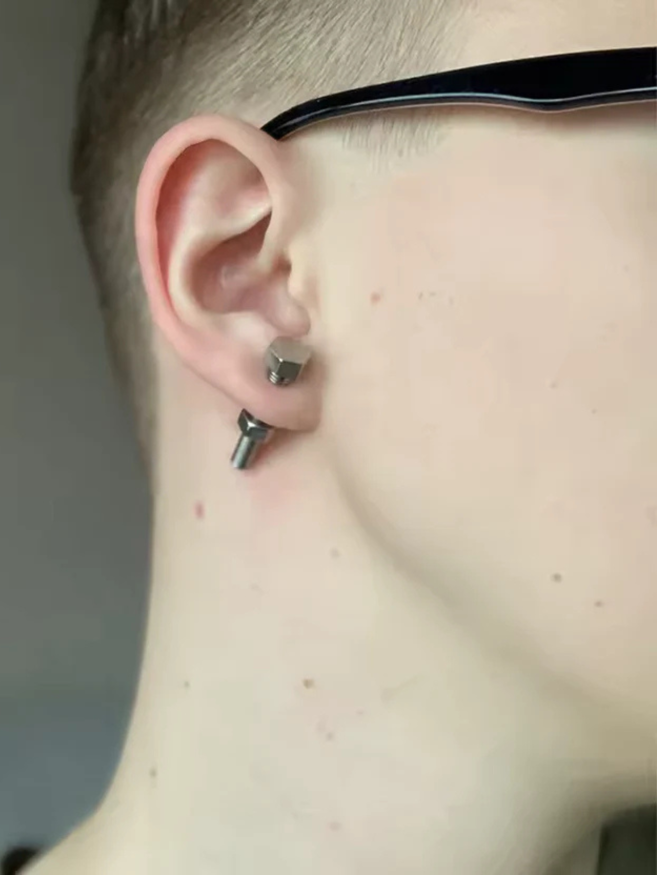 Bolt Screw Earrings