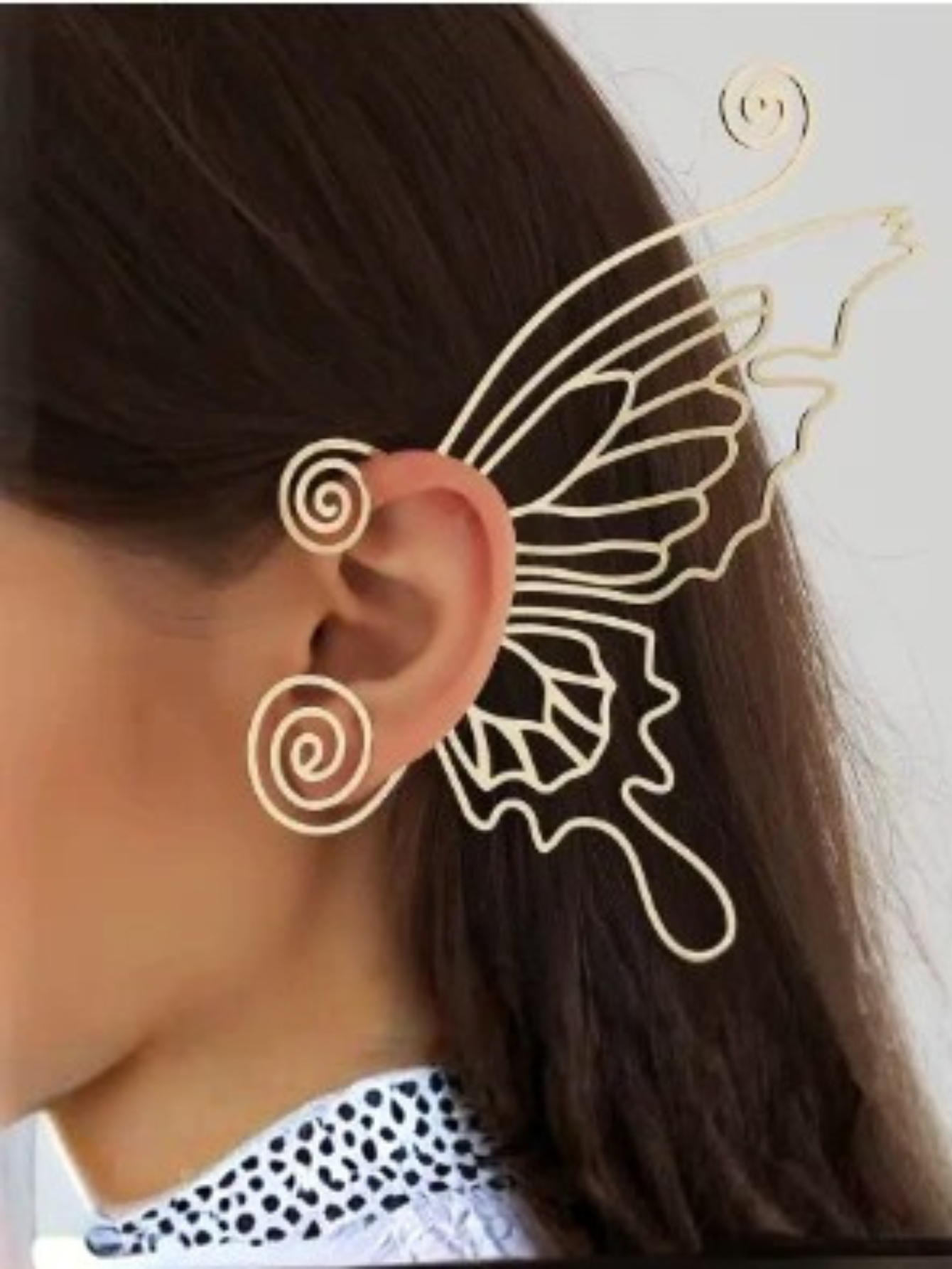 Gold Dragon Ear Cuff