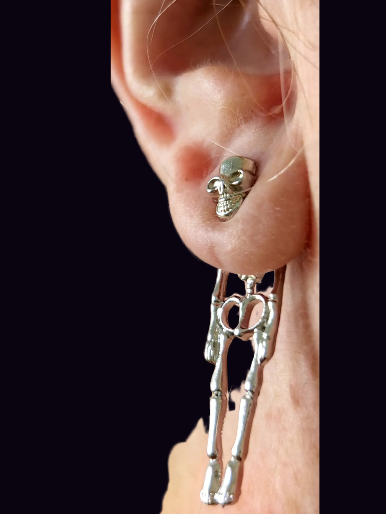 Gothic Skeleton Earrings