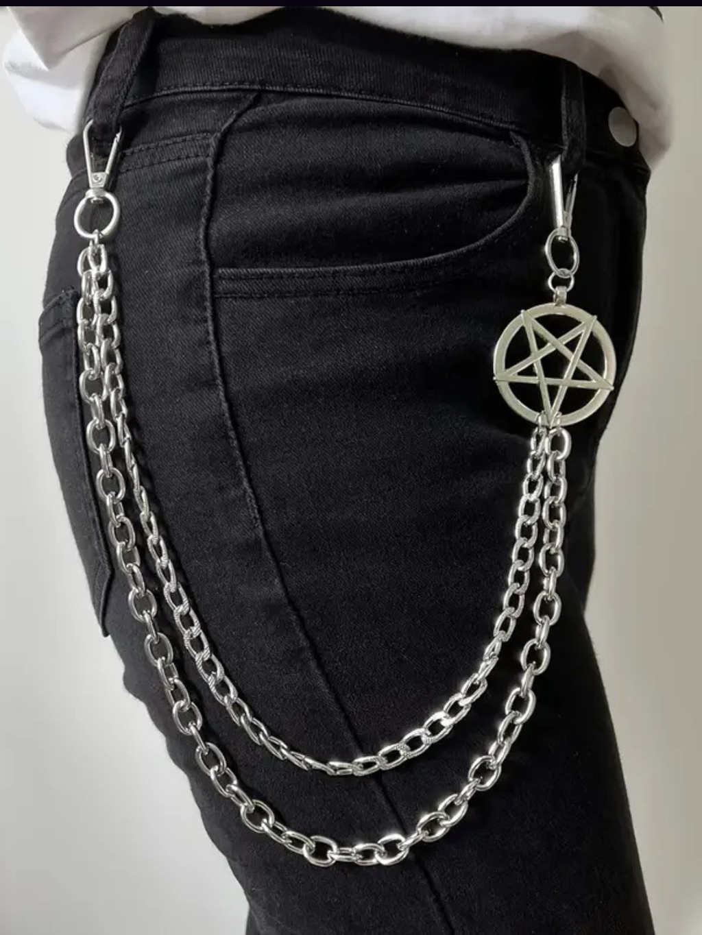 Pentagon Star Astrology Wallet Bag Chain