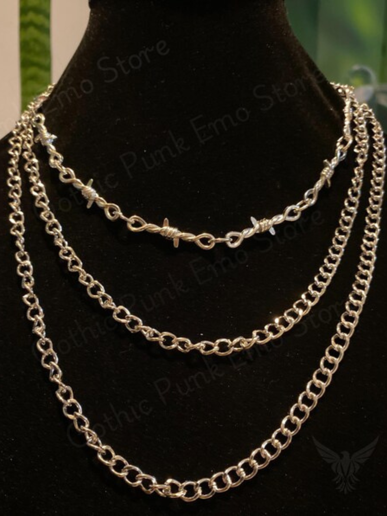 Barbed Wire Layered Necklace