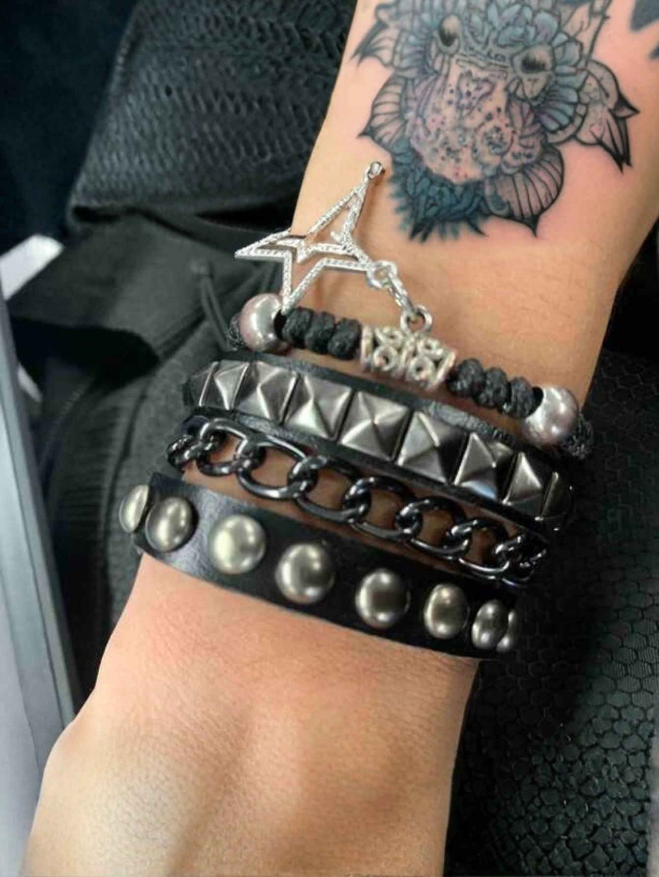 Punk Cuff Bracelet Retro Rock Wristband