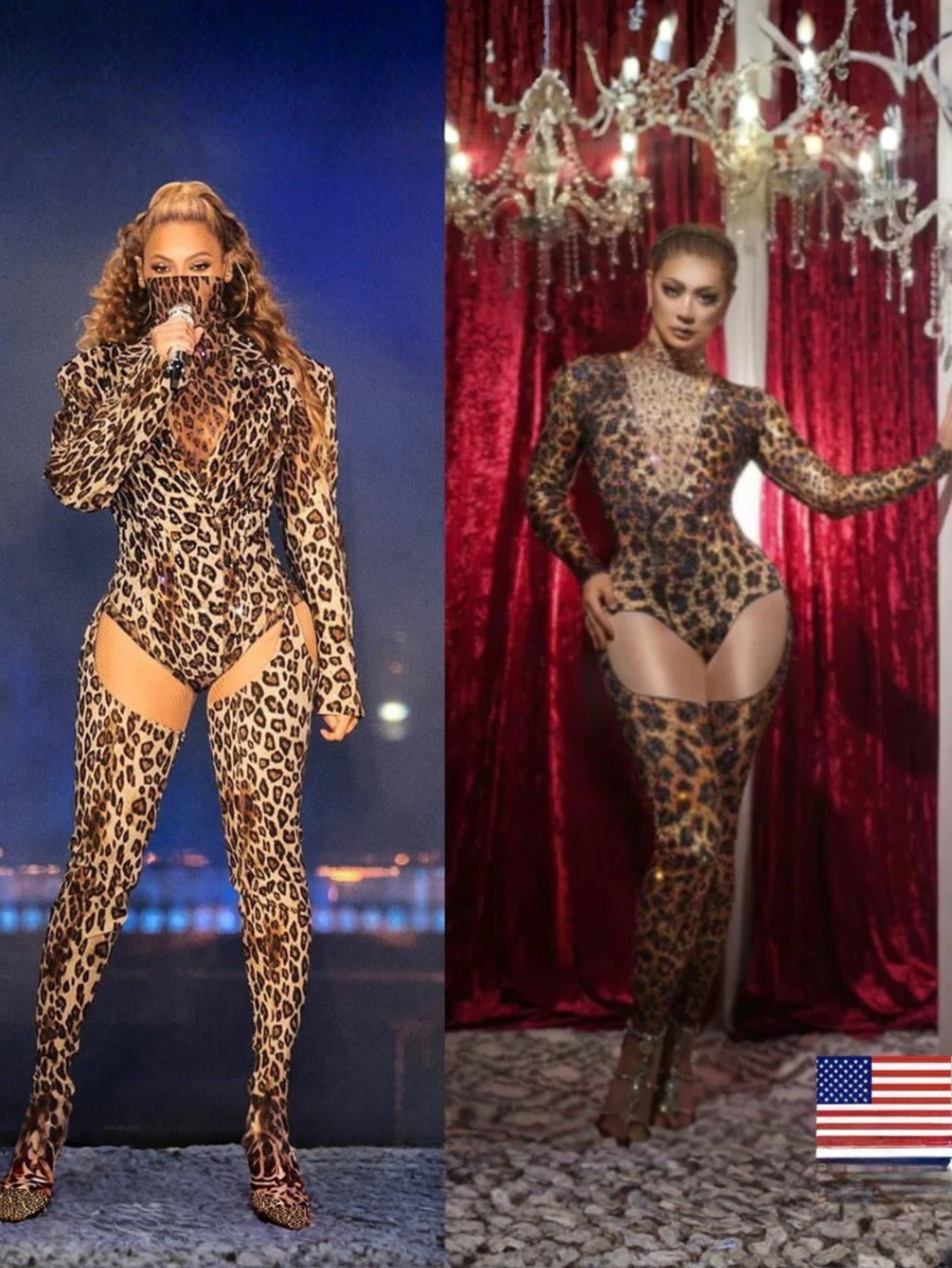 Beyonce Leopard Lyrical Jumpsuit