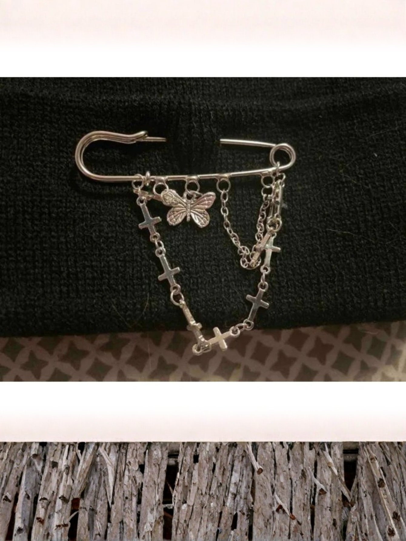 Black y2k Beanie Chain Hat Cap