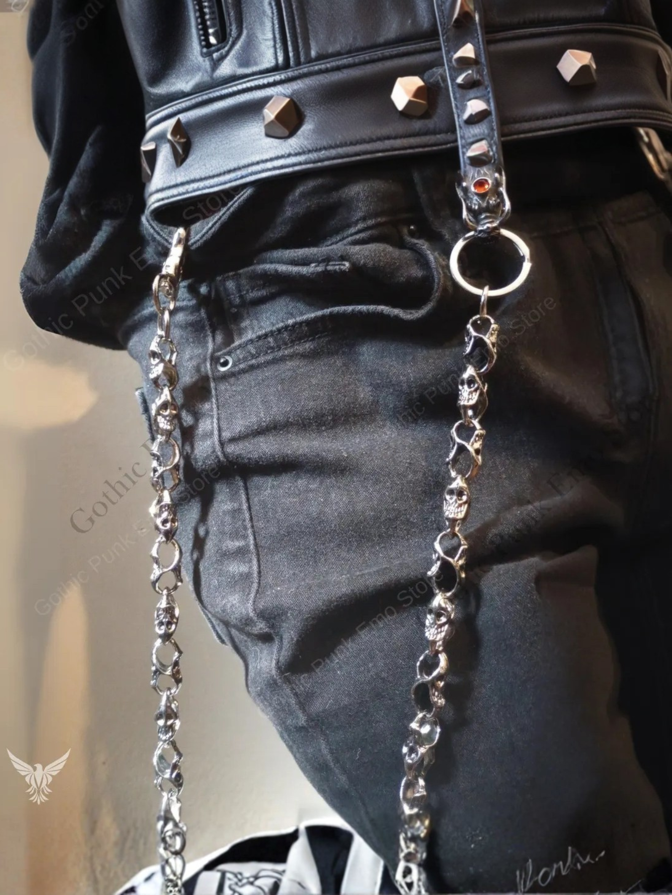 Gothic Dragon Heavy Duty Biker Jean Chain