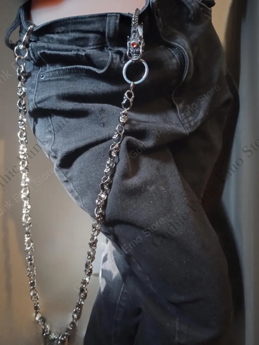 Gothic Dragon Heavy Duty Biker Jean Chain