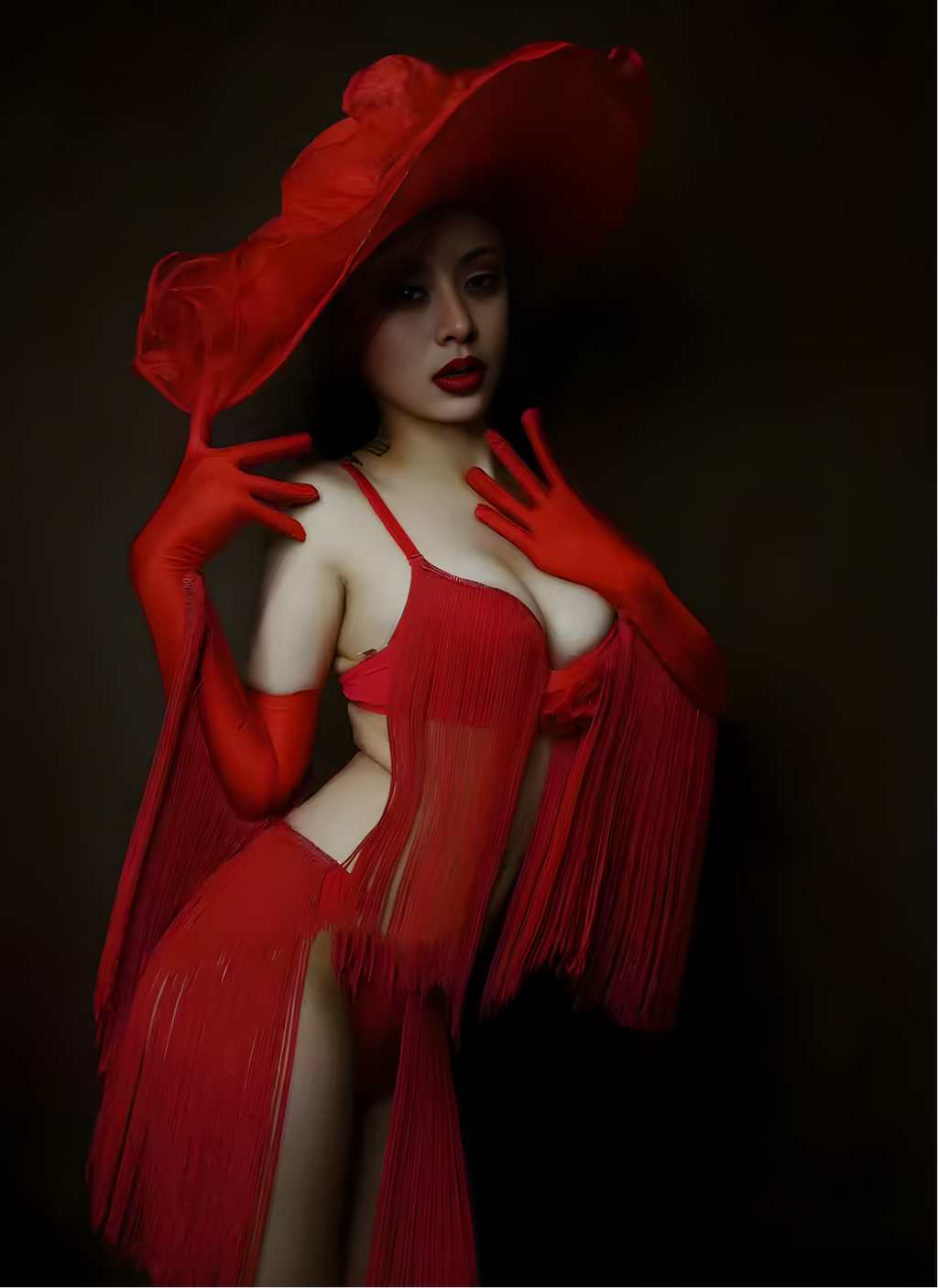 Red Bikini Cowgirl Costume
