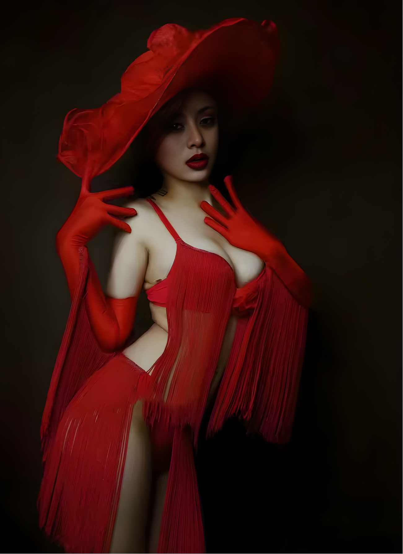 Red Bikini Cowgirl Costume