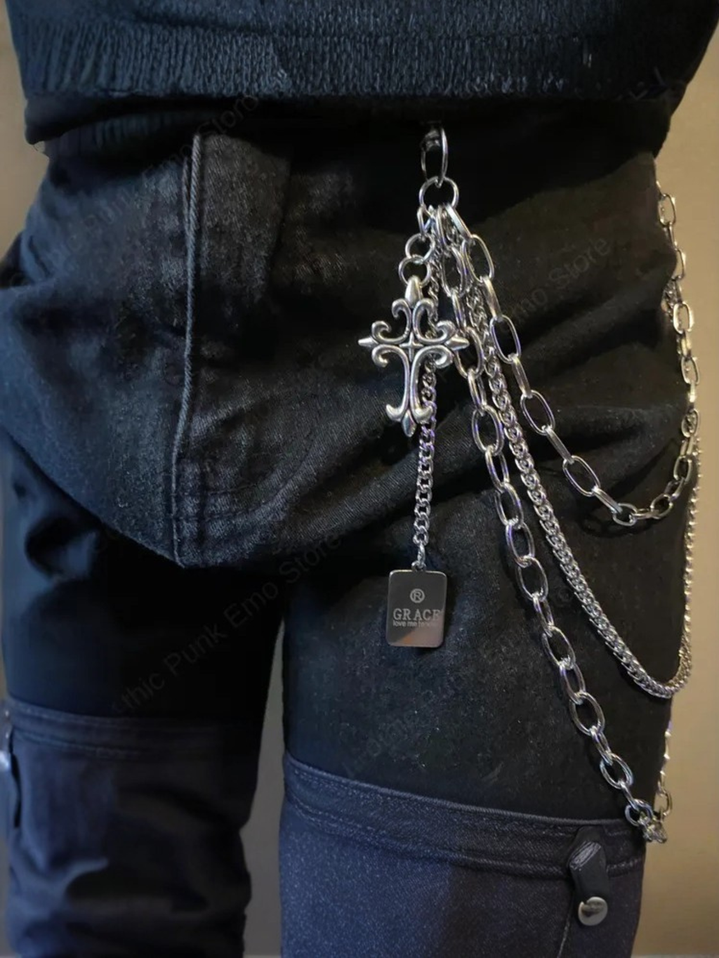 Cross Grace Charm Pants Chain
