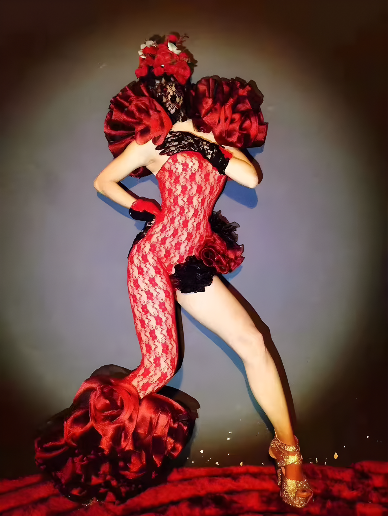 Red Lace Masquerade Costume