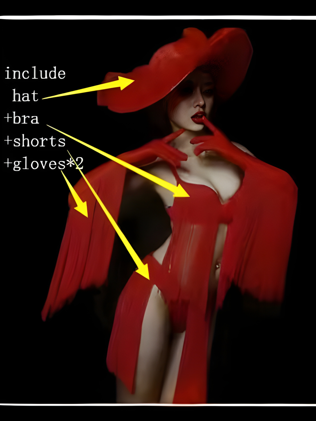 Red Bikini Cowgirl Costume