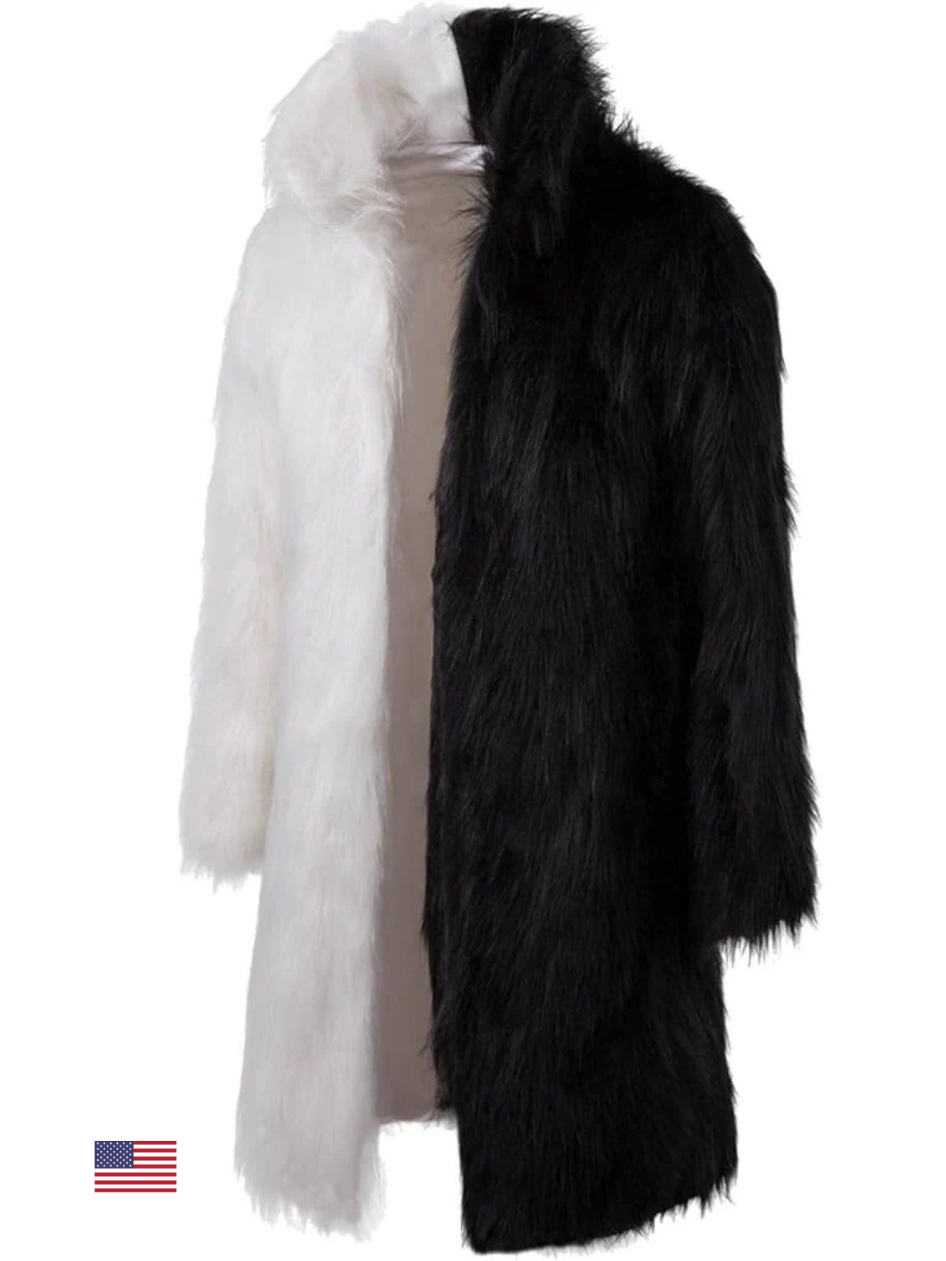 Black and White Fur Jacket