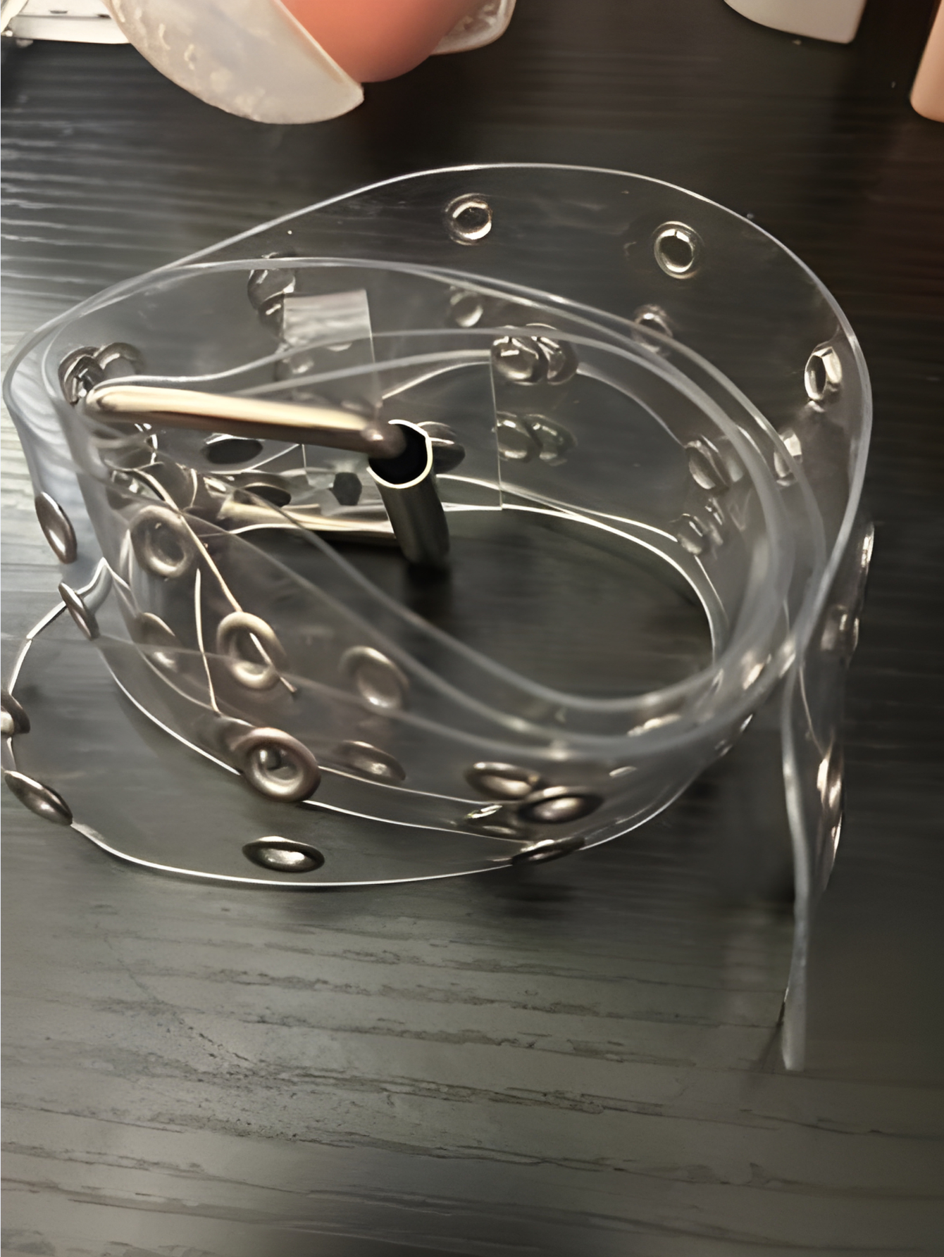 Clear PVC Grommet Belt
