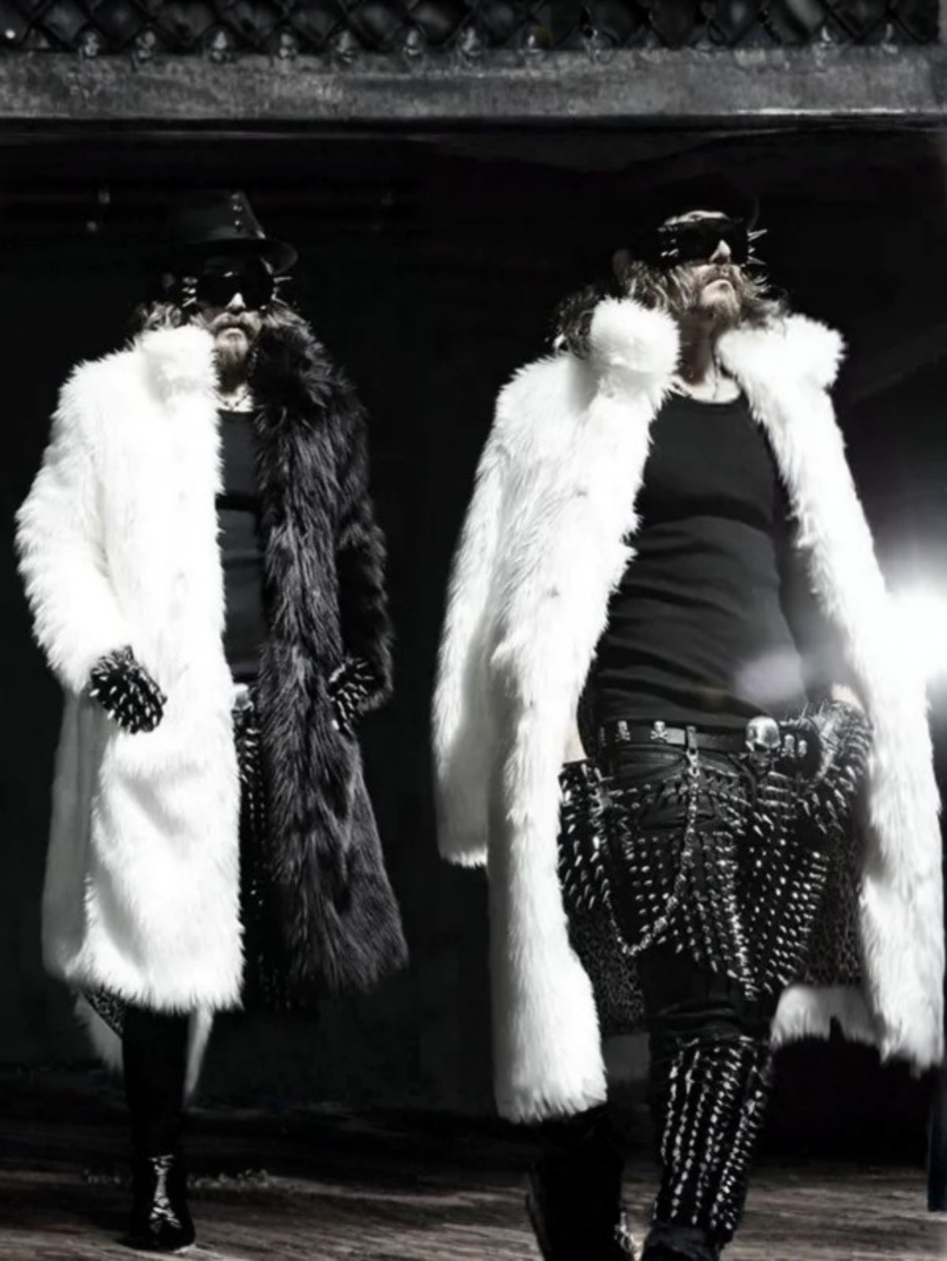 Black and White Fur Jacket