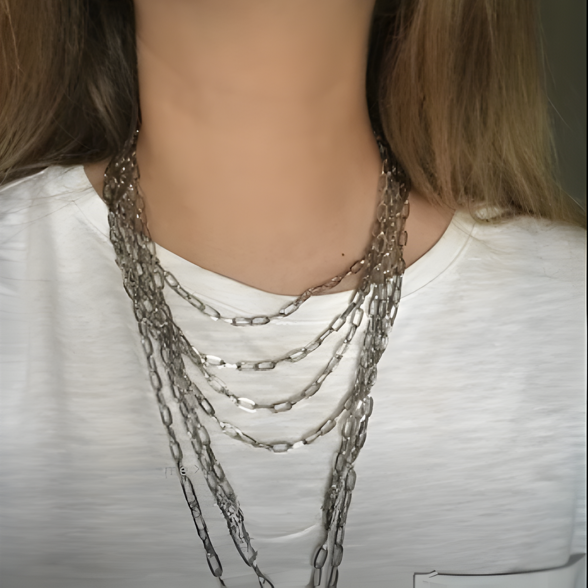 Layered Y2K Chain Necklace