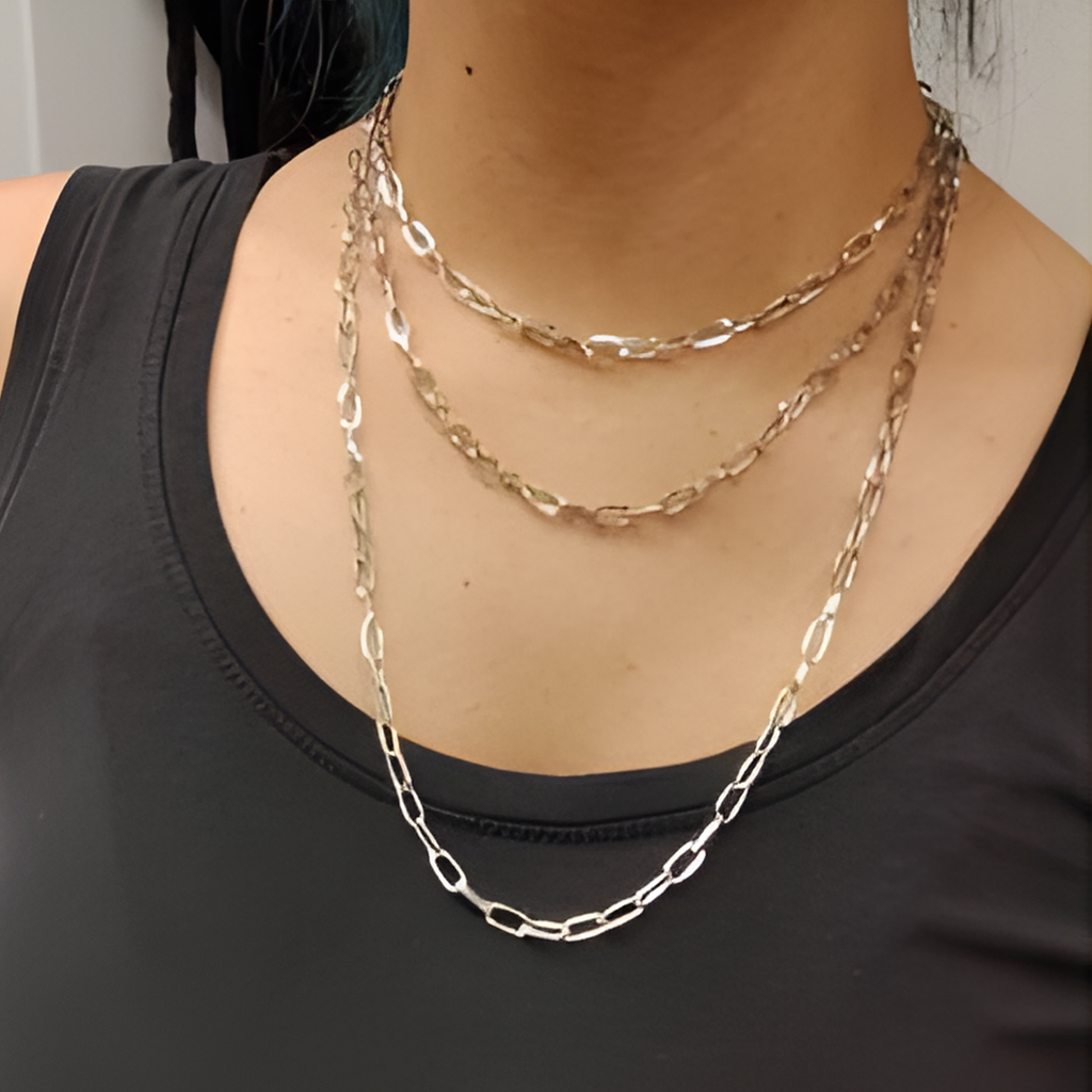 Layered Y2K Chain Necklace