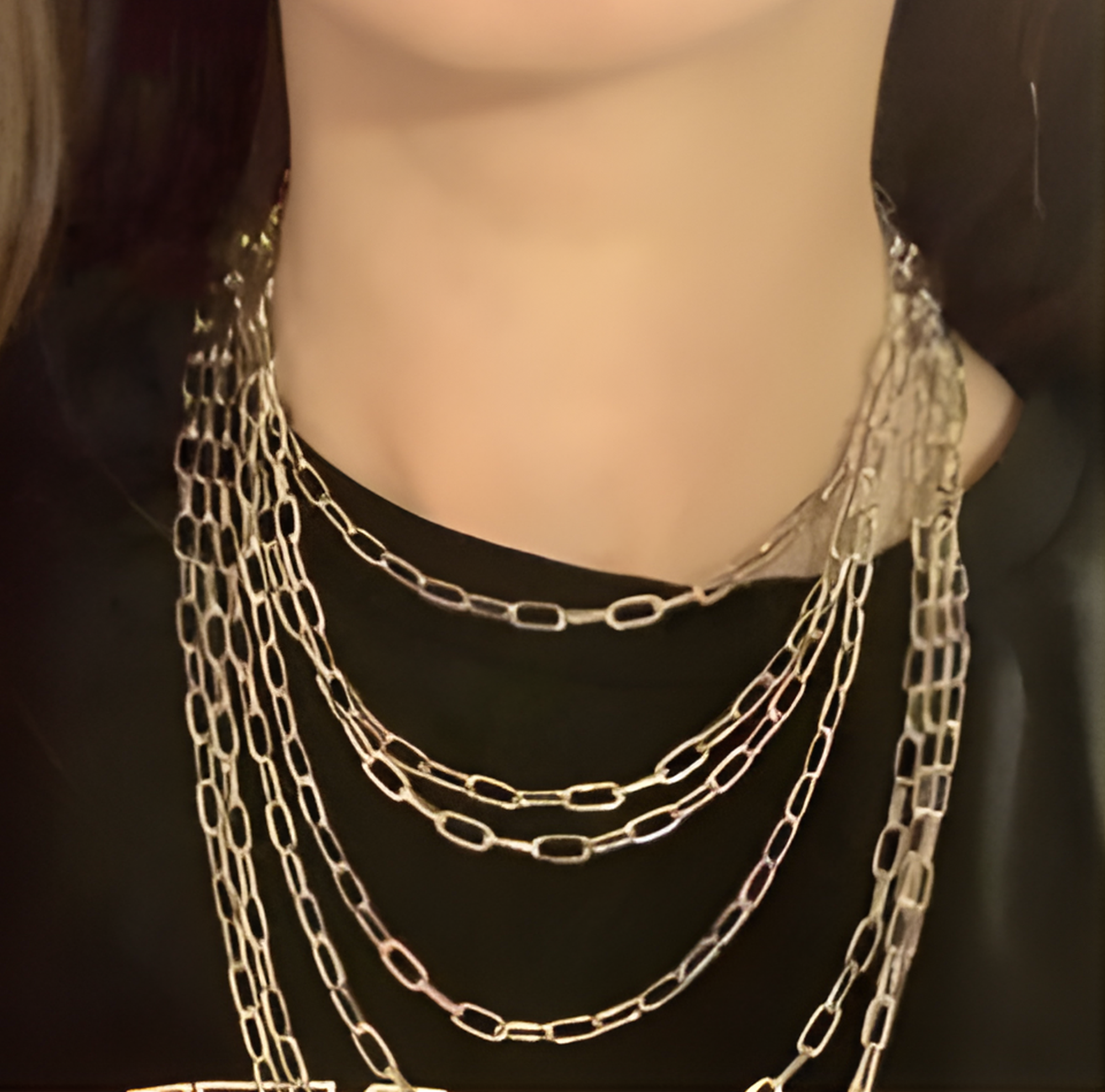 Layered Y2K Chain Necklace