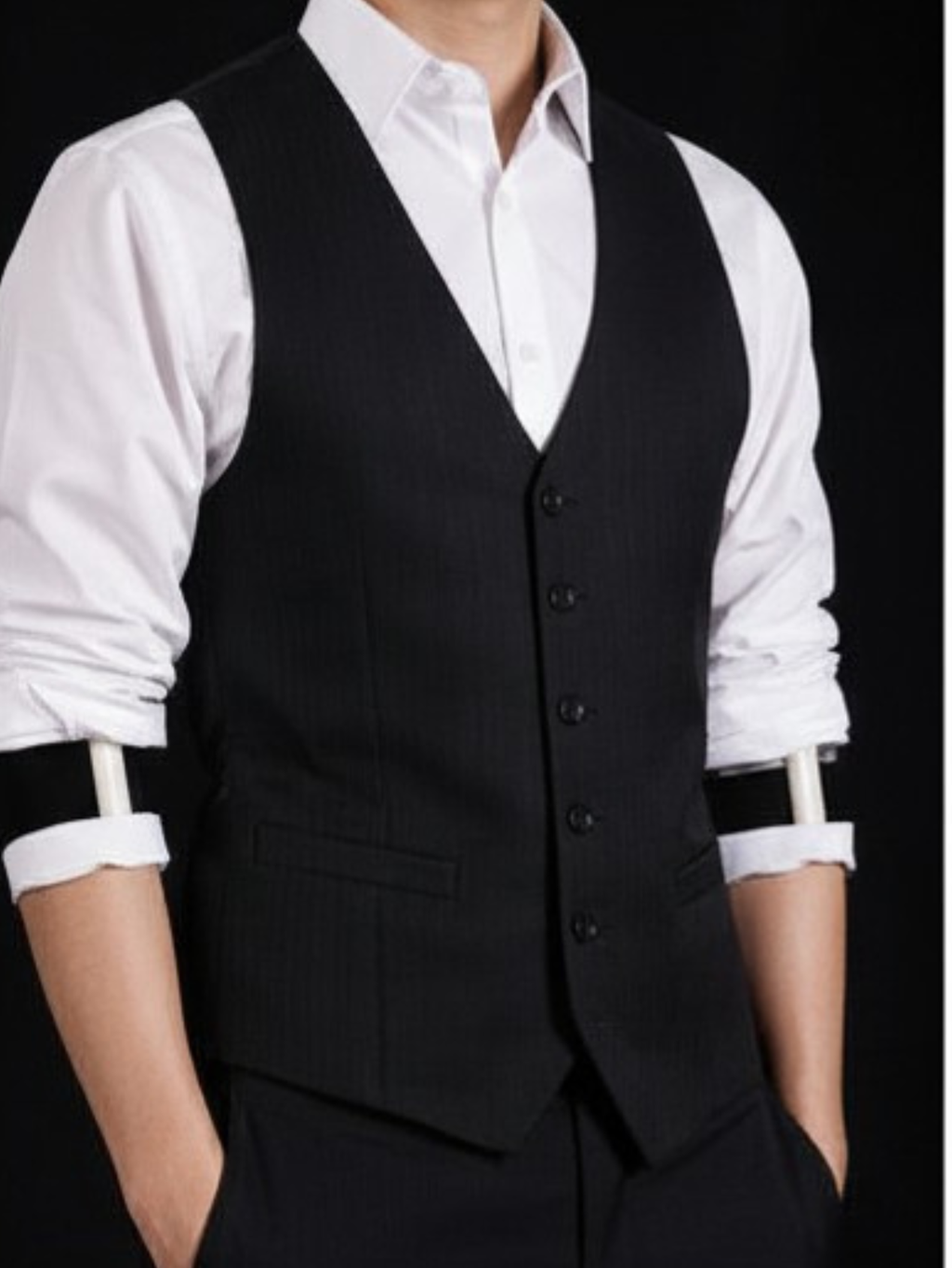 Black Shirt Sleeve Garters