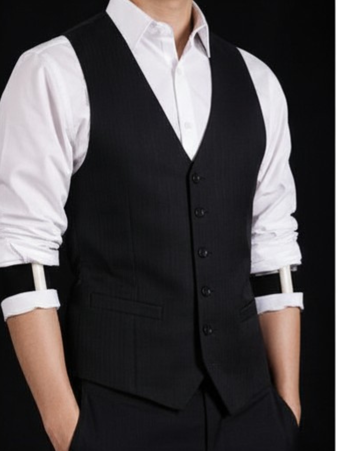 Black Shirt Sleeve Garters
