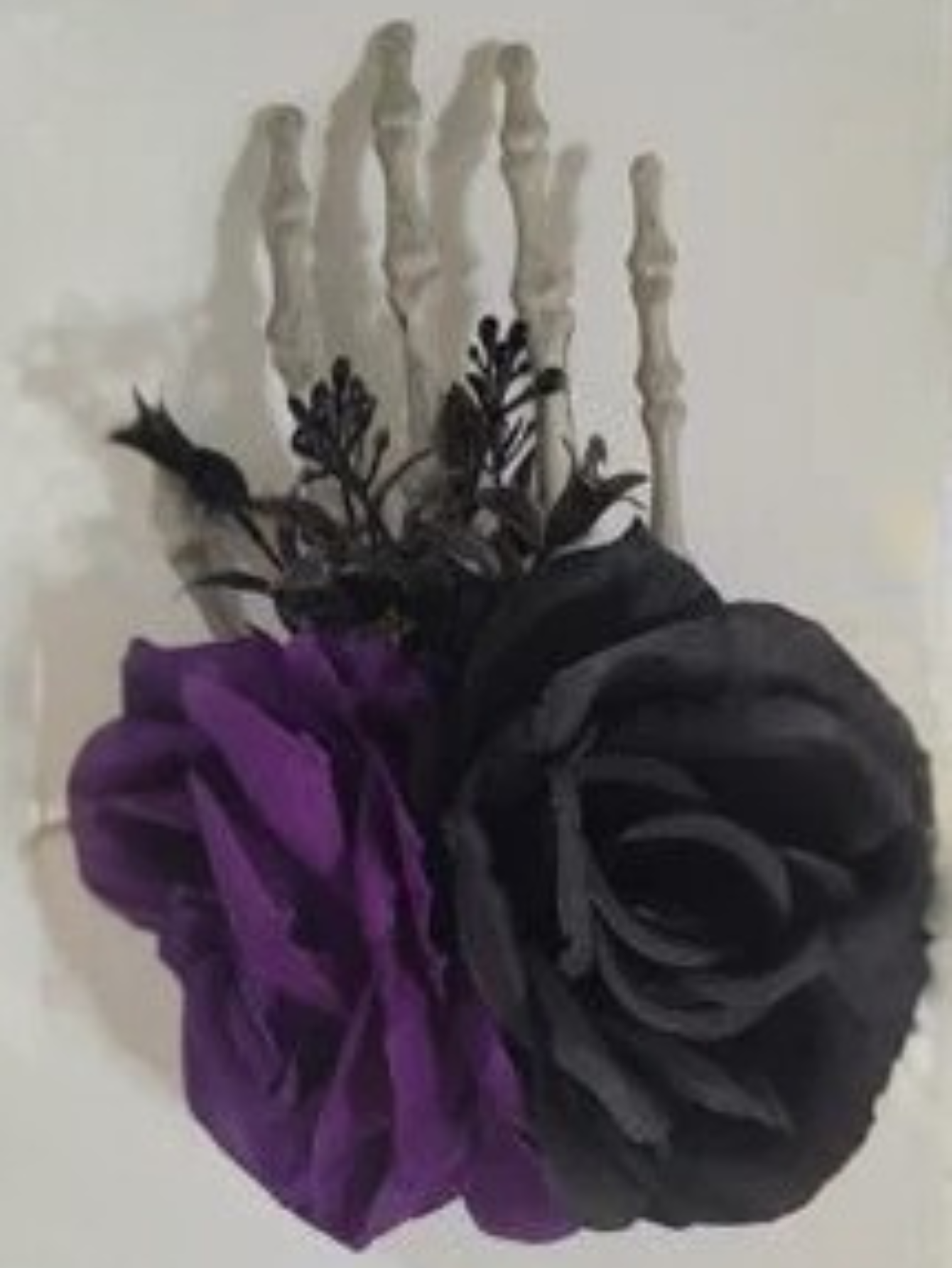 Gothic Purple Flower Large Hair Clip