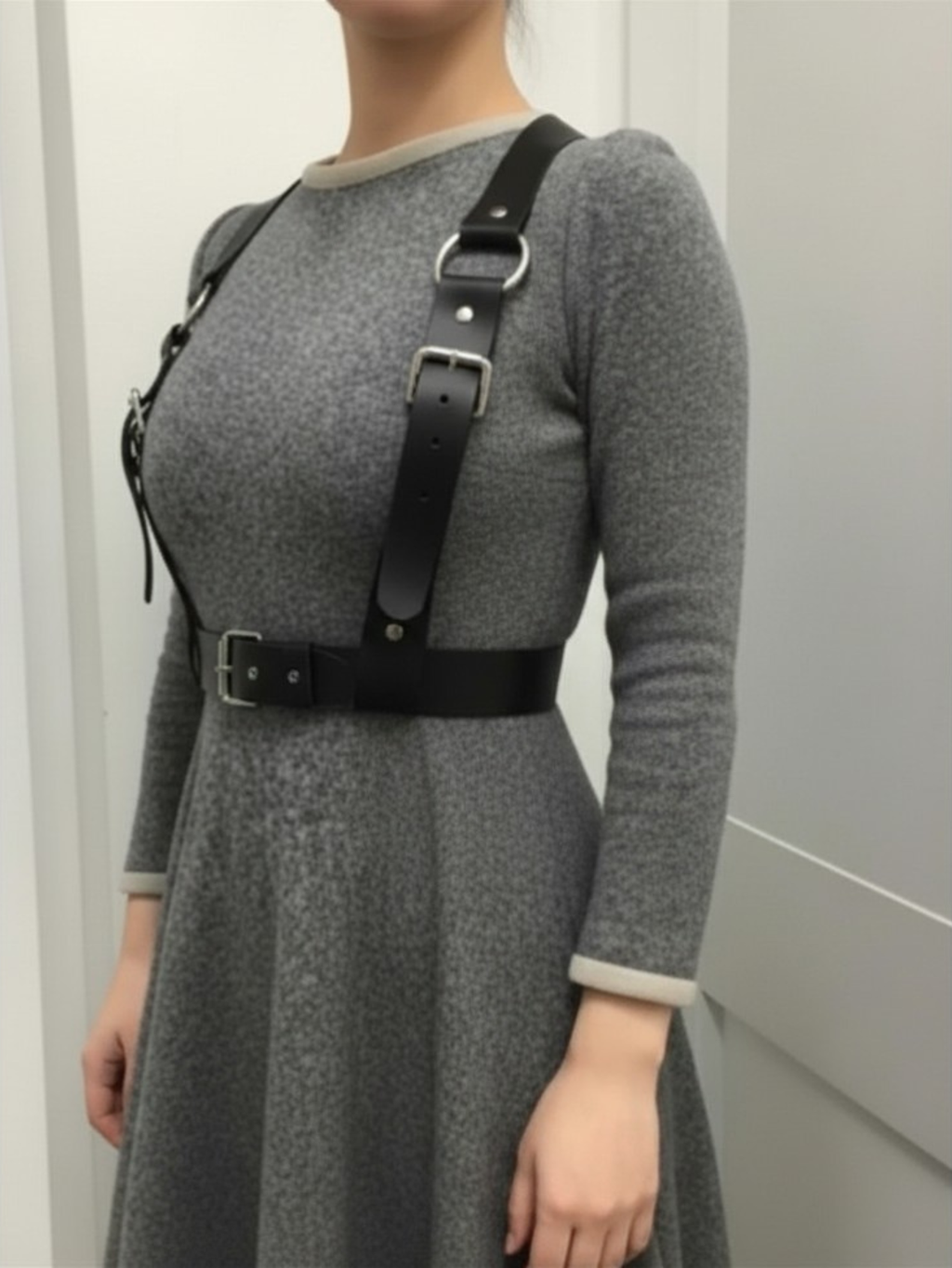 Vegan Leather Suspenders
