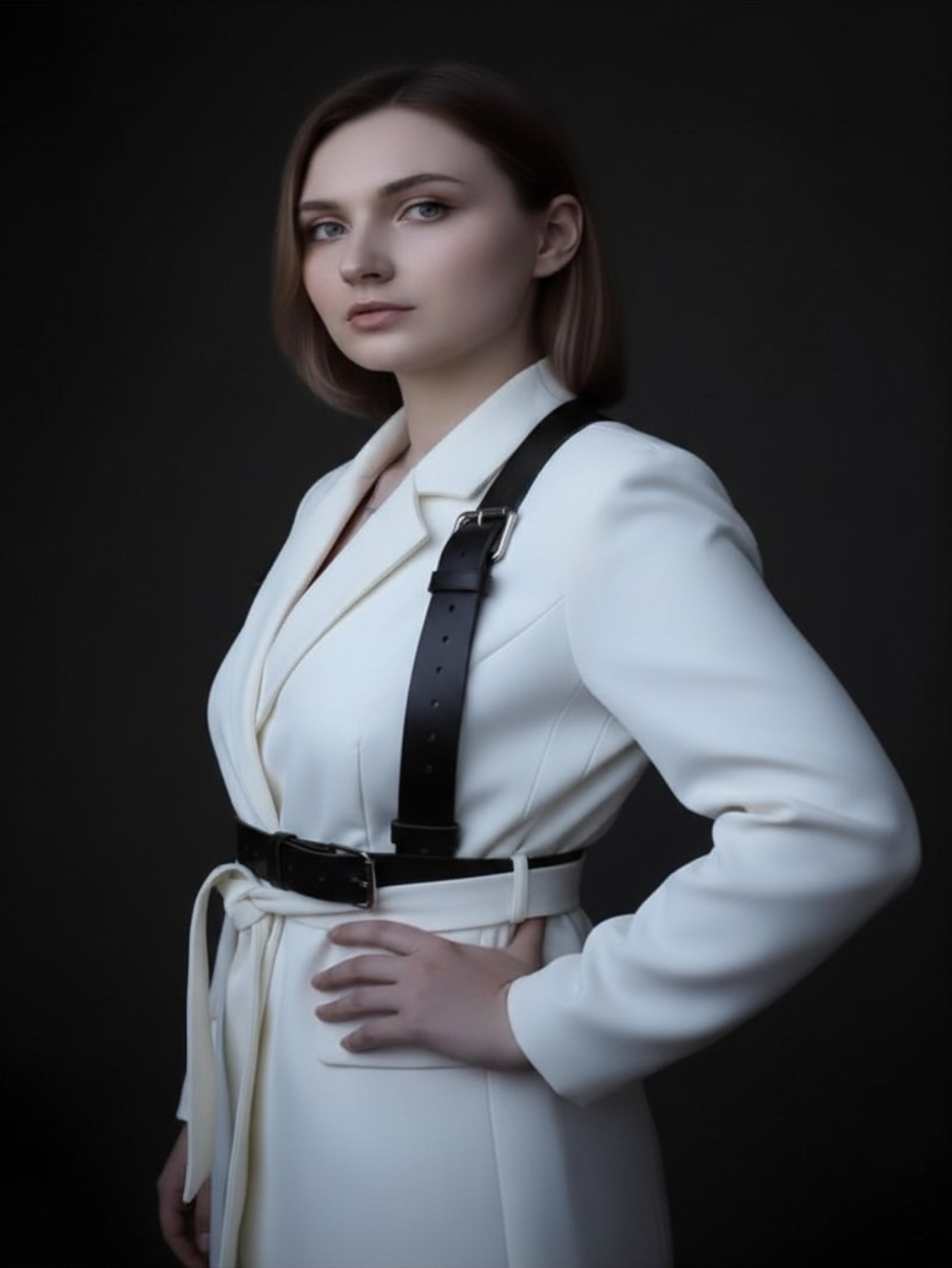 Vegan Leather Suspenders
