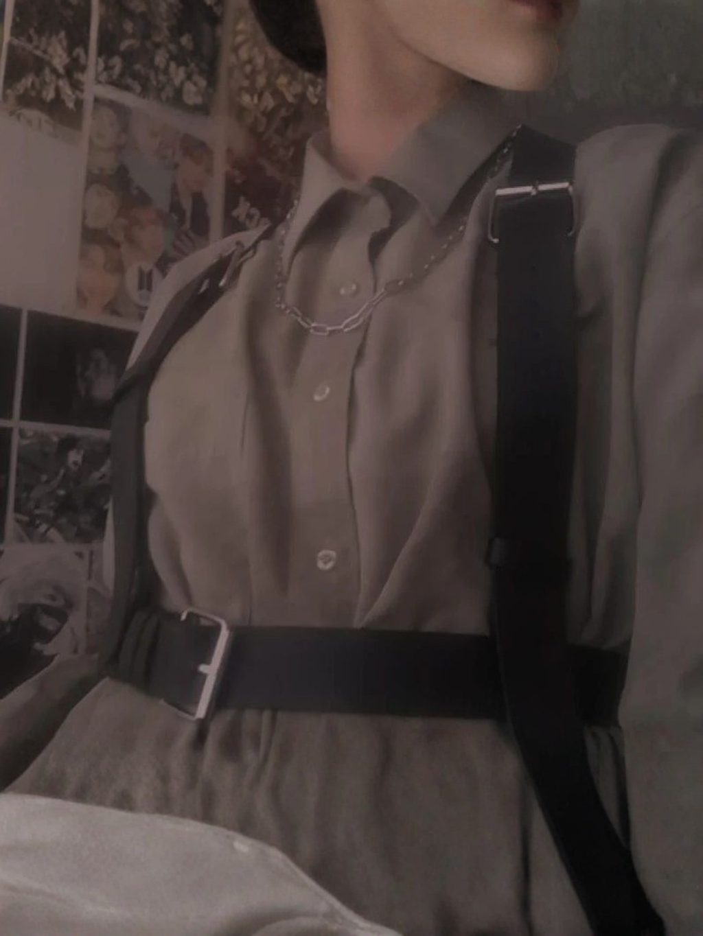 Vegan Leather Suspenders
