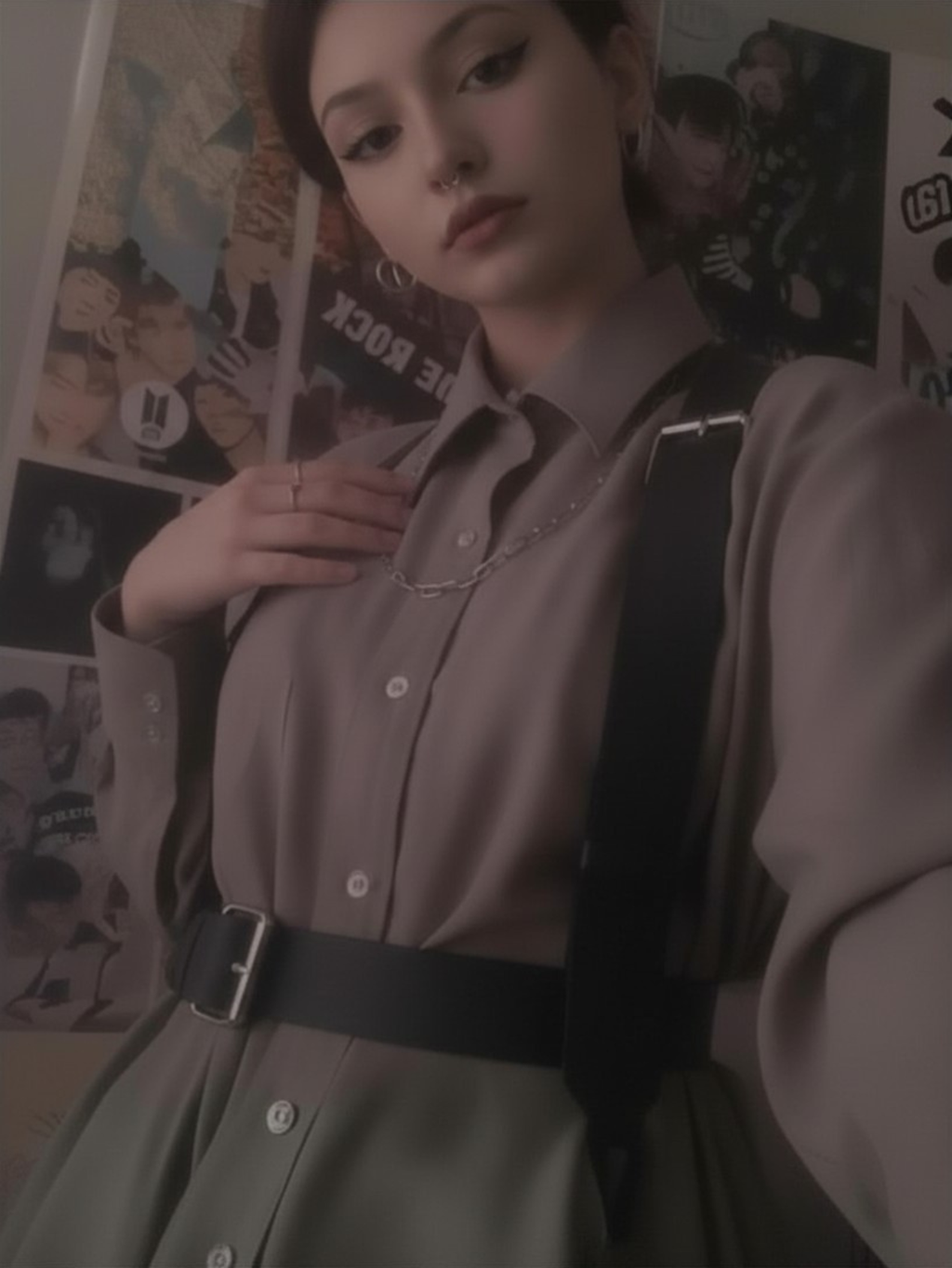 Vegan Leather Suspenders