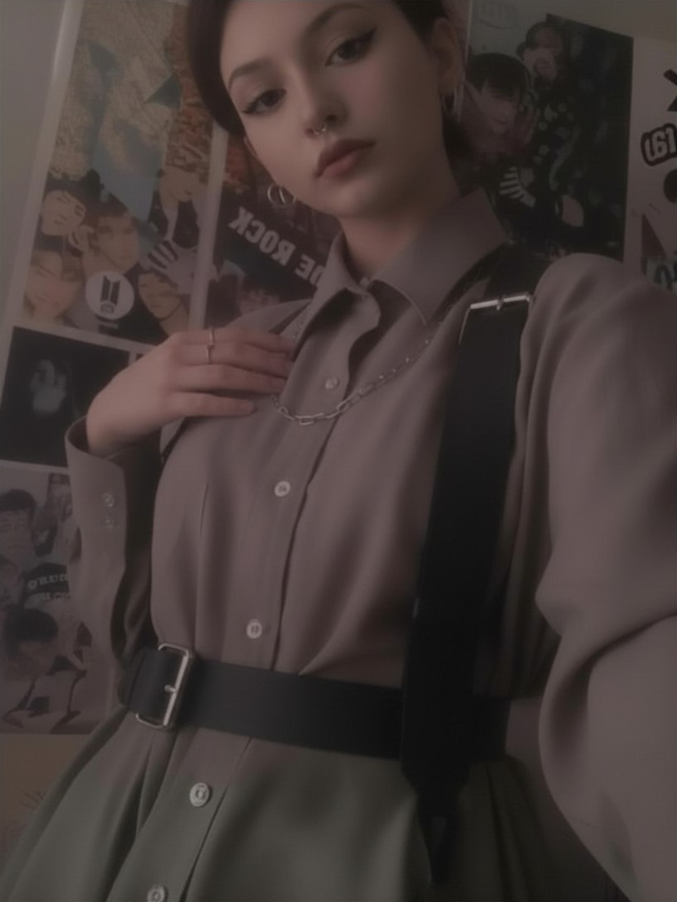 Vegan Leather Suspenders