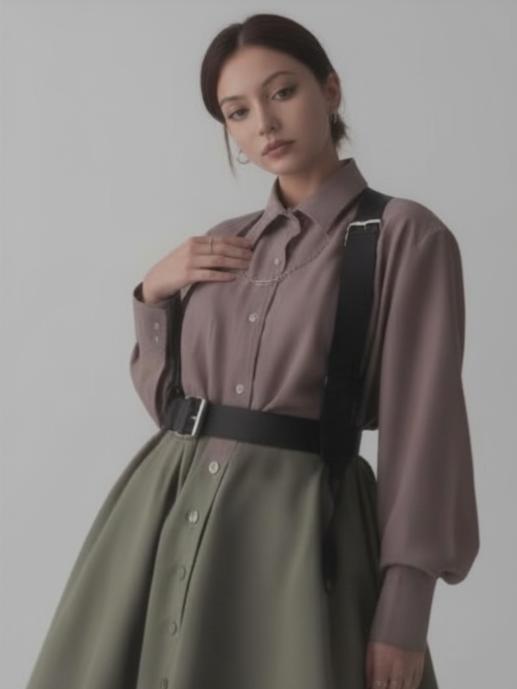 Vegan Leather Suspenders