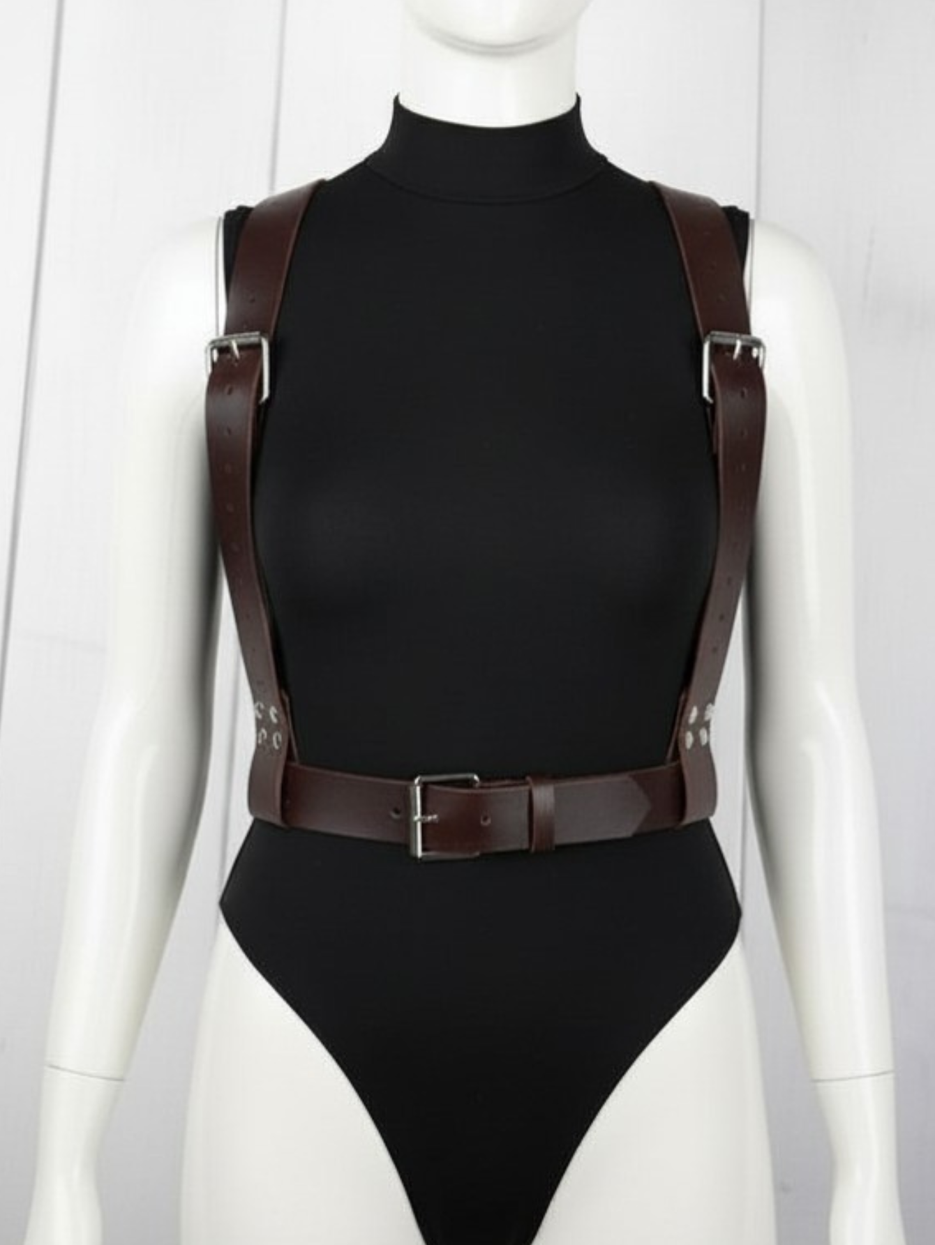 Vegan Leather Suspenders