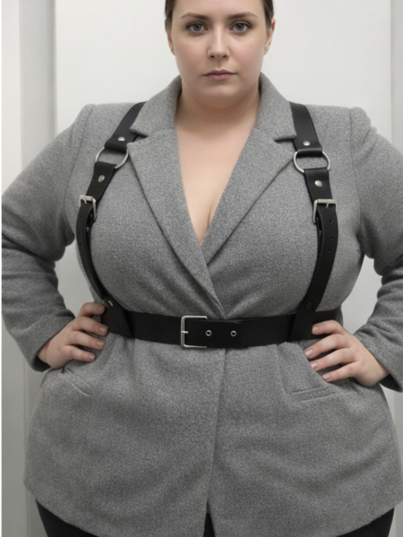 Vegan Leather Suspenders