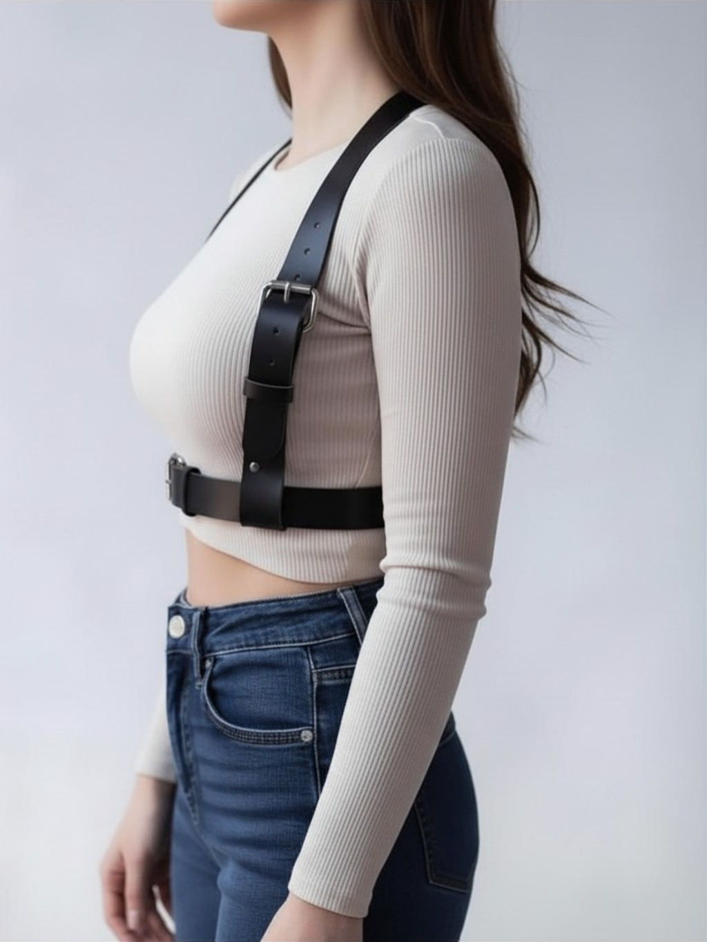 Vegan Leather Suspenders