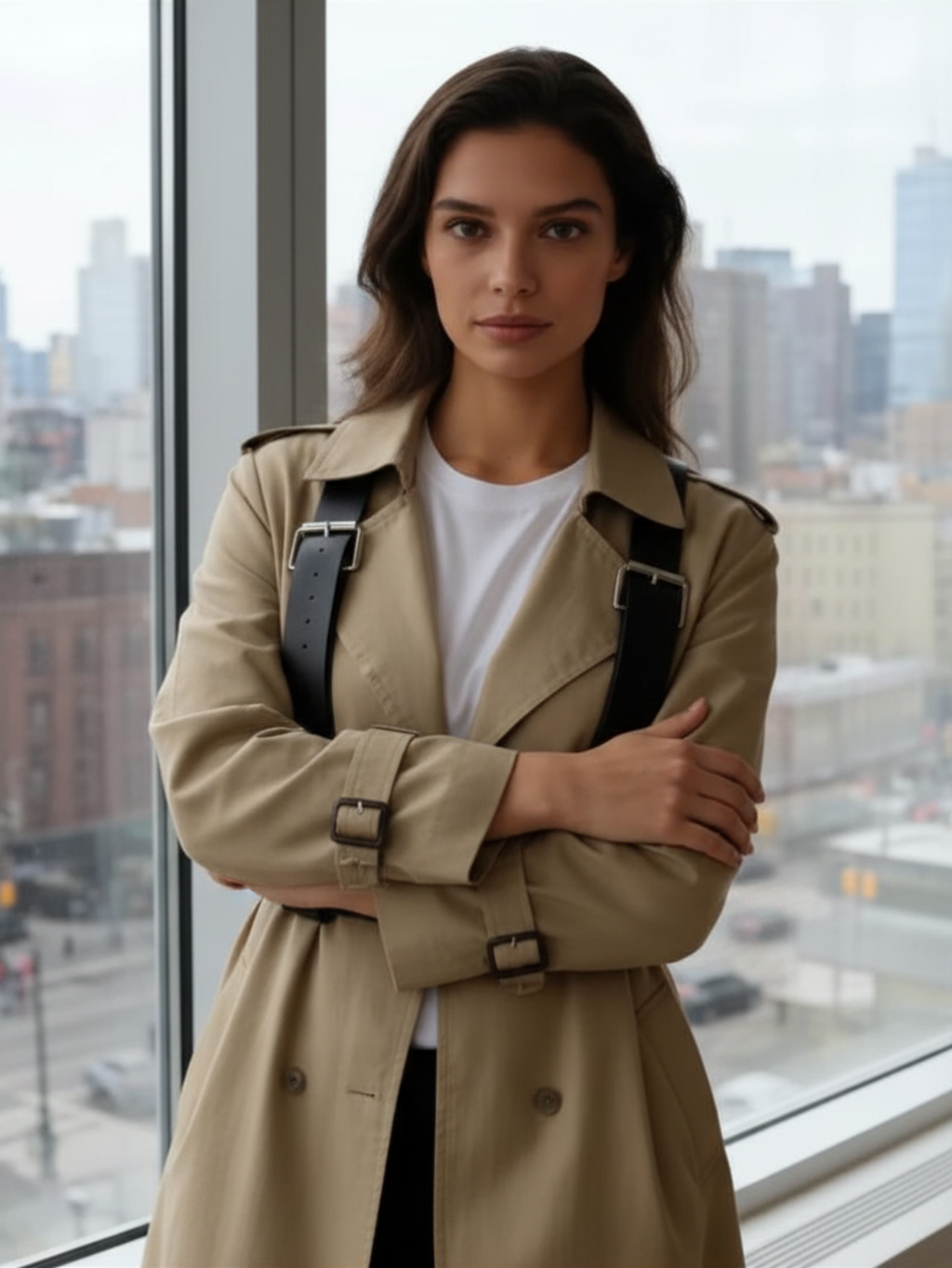 Vegan Leather Suspenders
