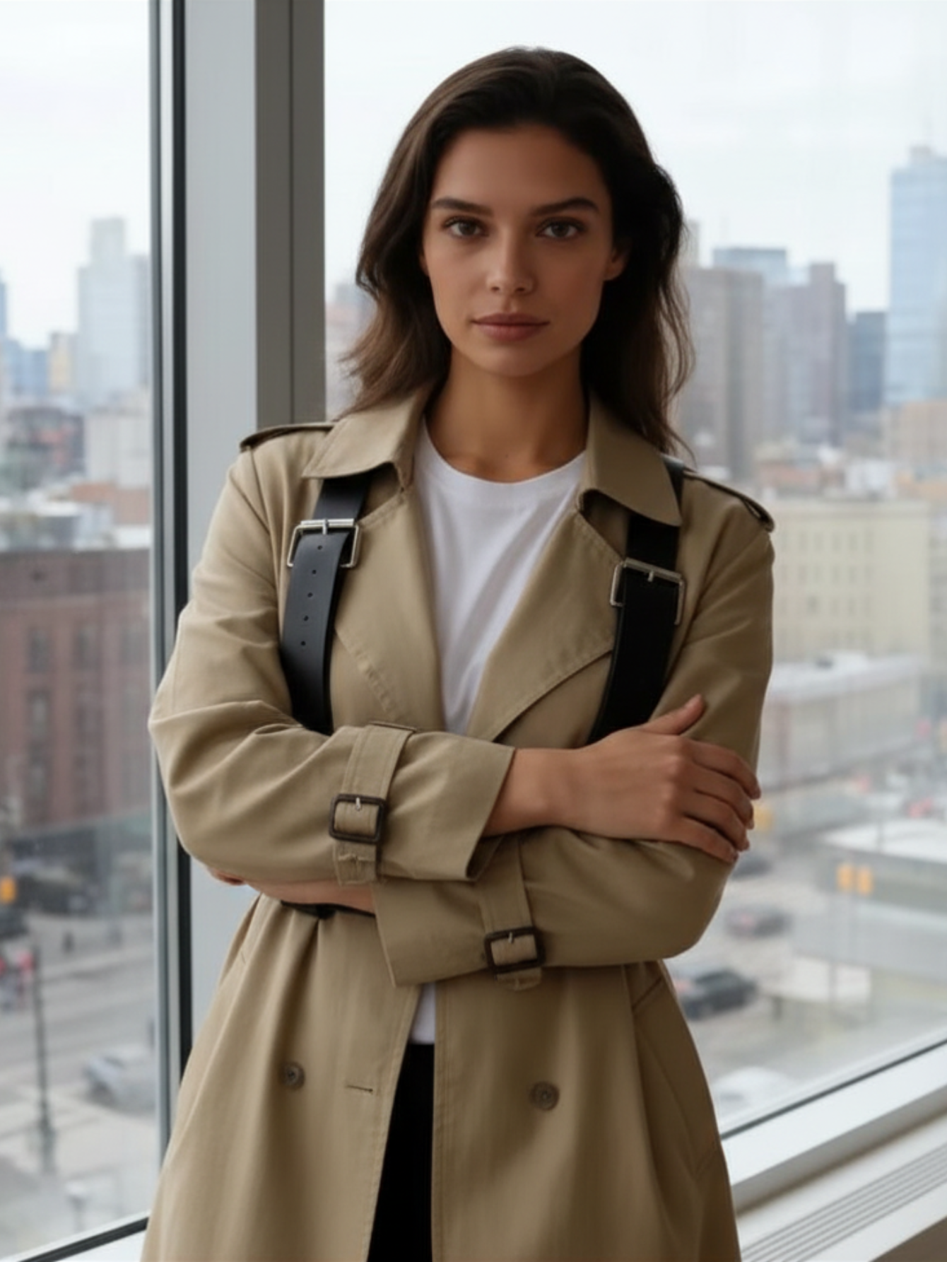 Vegan Leather Suspenders