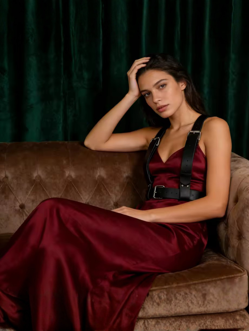 Vegan Leather Suspenders