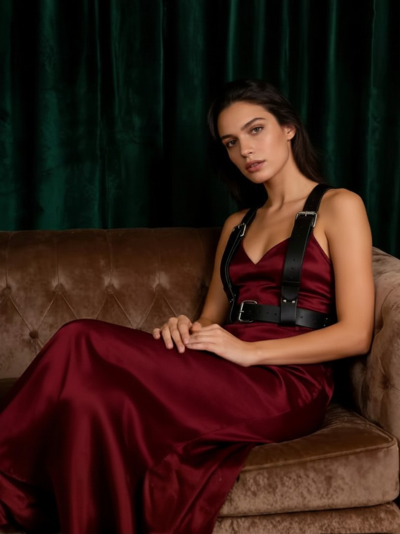 Vegan Leather Suspenders