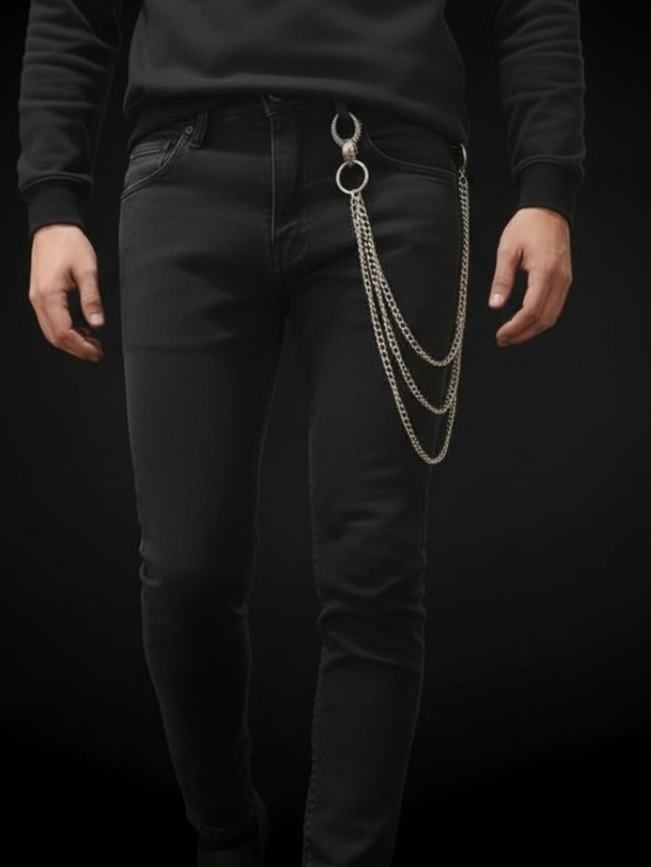 Skull Clasp Pants Chain
