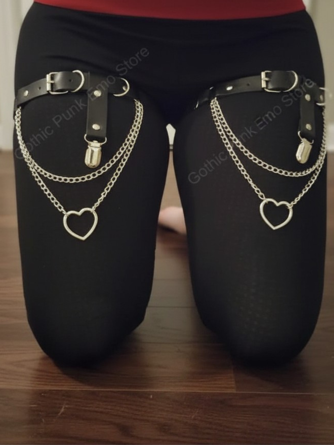 Heart leg garters Plus Size 1X 2X 3X