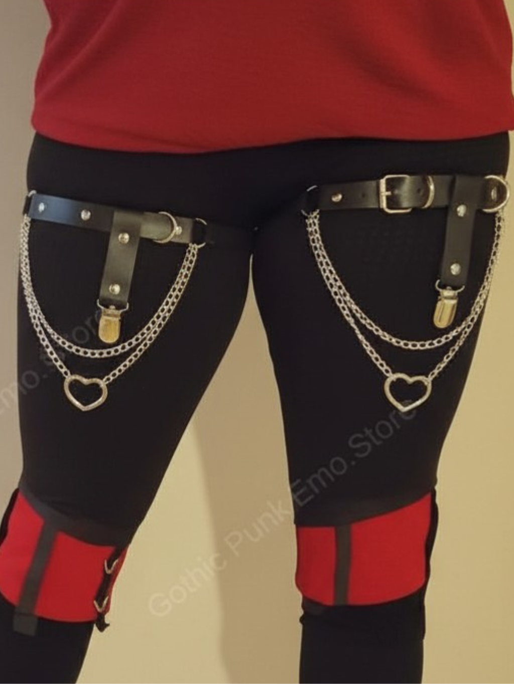 Heart leg garters Plus Size 1X 2X 3X