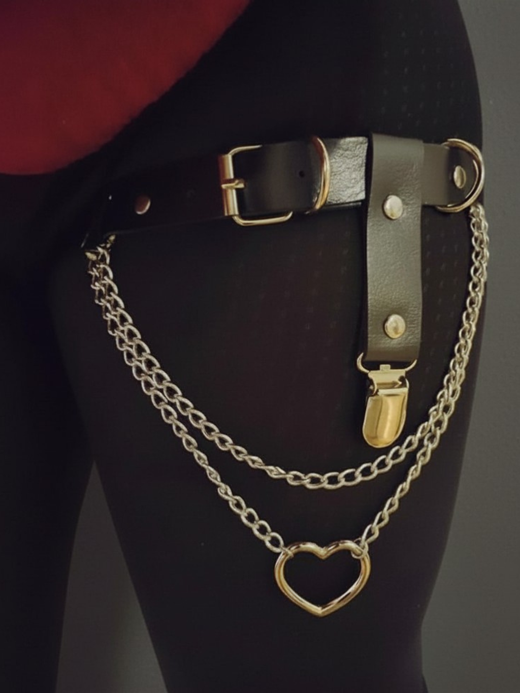 Heart leg garters Plus Size 1X 2X 3X